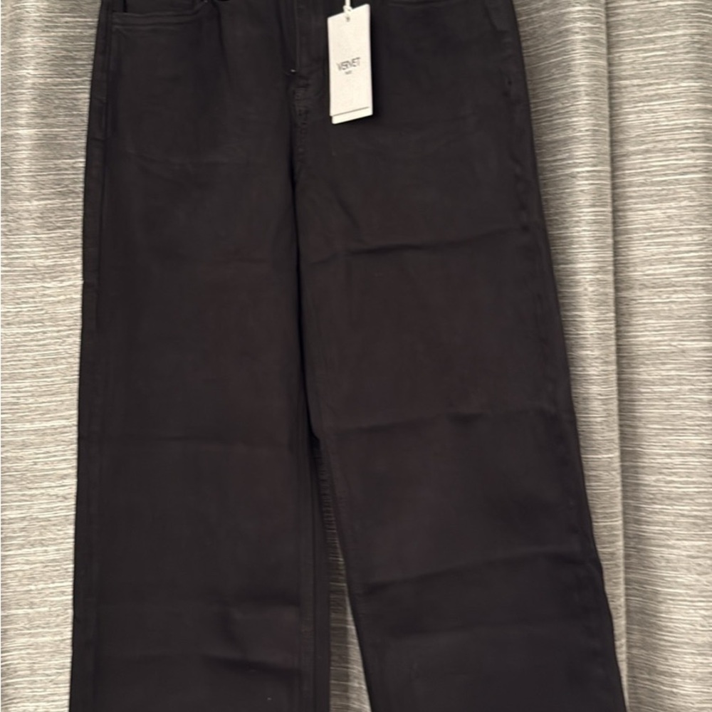 Vervet Olivia Black, Wide Leg, High Rise Jeans for Women